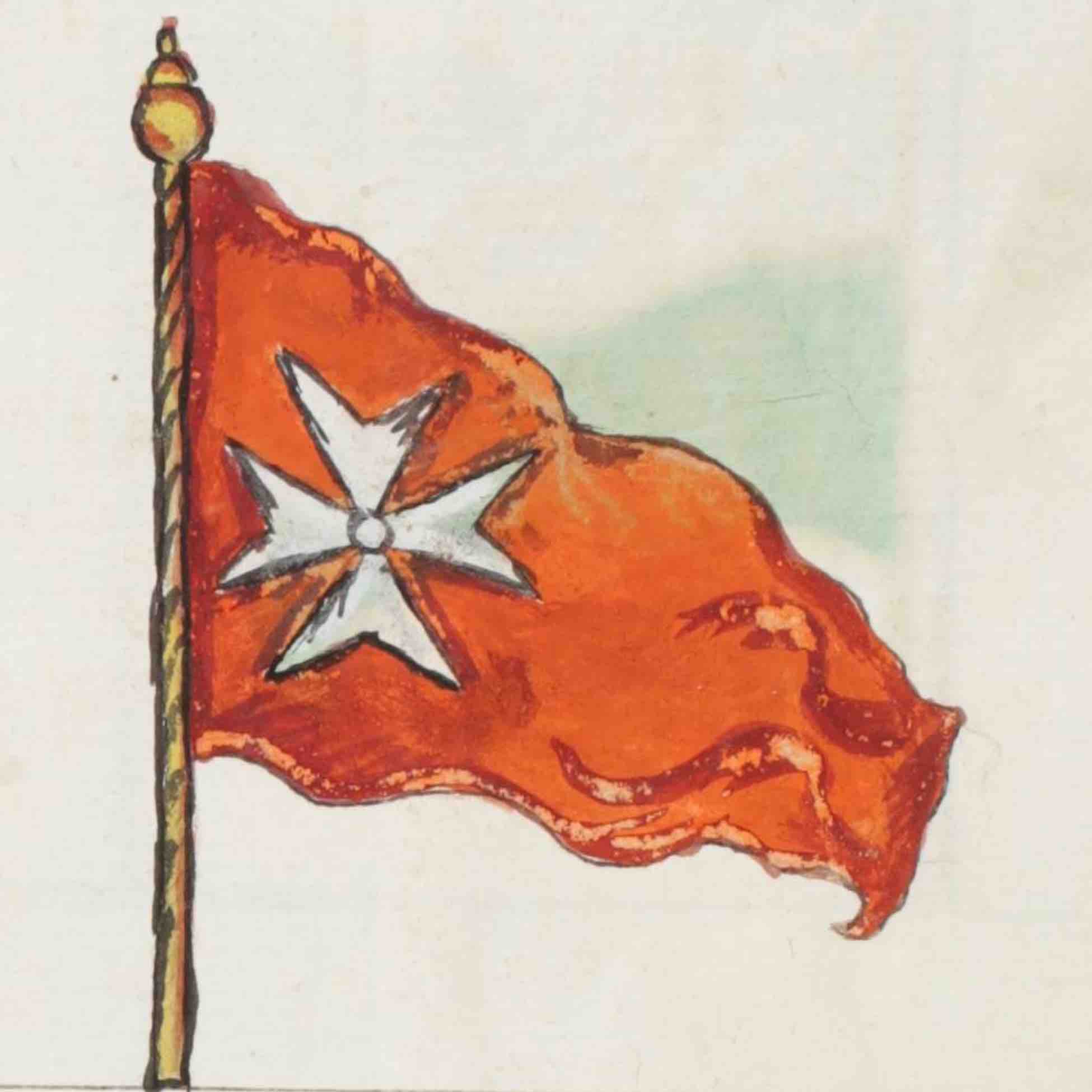 Pennant of the Grand Master, Catholic University of America. (<a href='https://w3id.org/vhmml/readingRoom/view/500329'>CUAMAL 00001</a>)