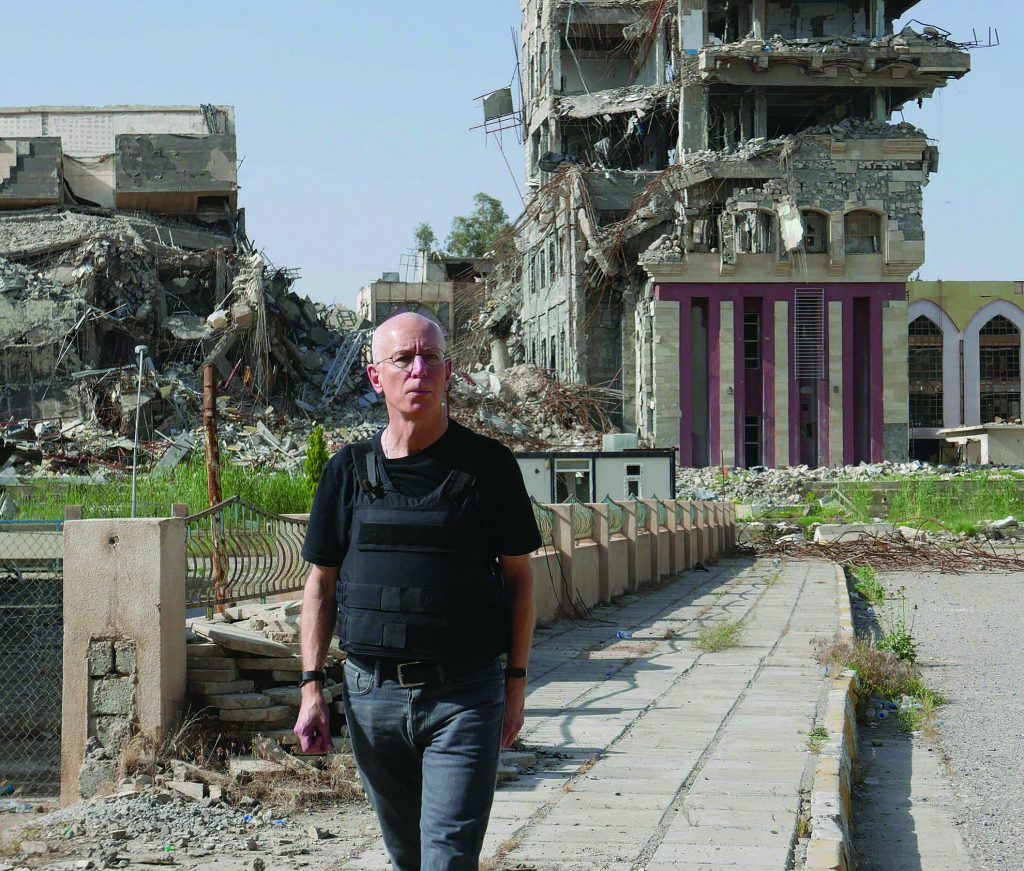 Fr. Columba Stewart, OSB, at the bombed University of Mosul