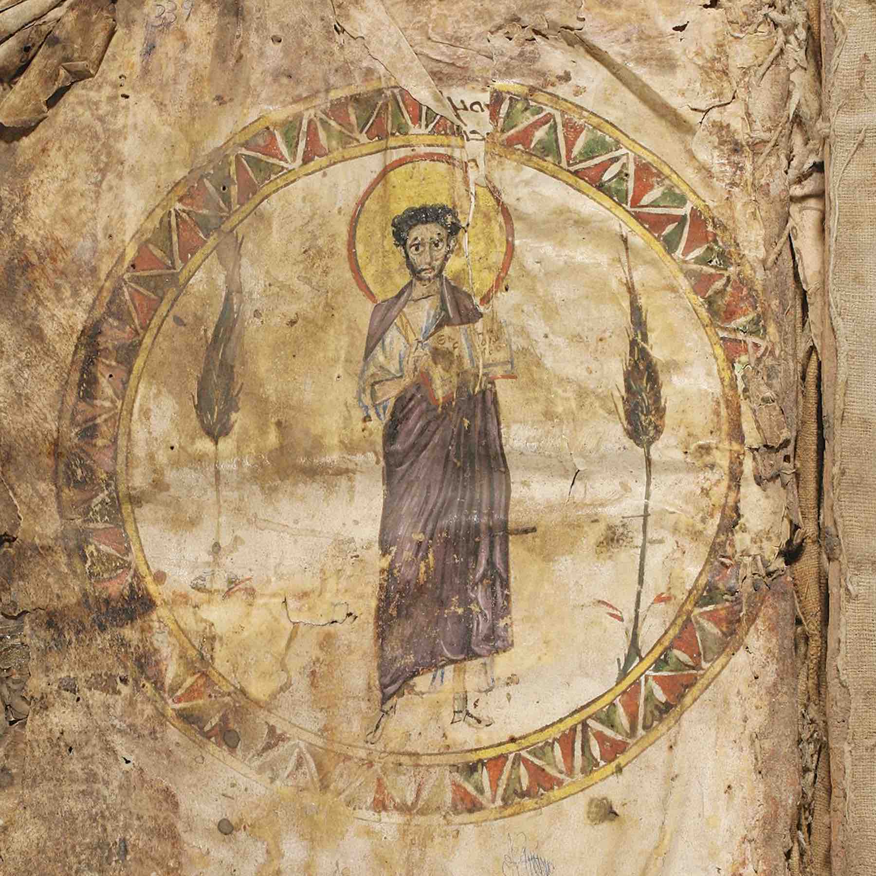 Oldest manuscript in HMML’s collections, a 6th-c. gospel book in Syriac, digitized at <a href='https://hmml.org/collections/repositories/turkey/meryem-ana-kilisesi/'>Meryem Ana Kilisesi</a>, Diyarbakir, Turkey. (<a href='https://w3id.org/vhmml/readingRoom/view/125050'>DIYR 339</a>)