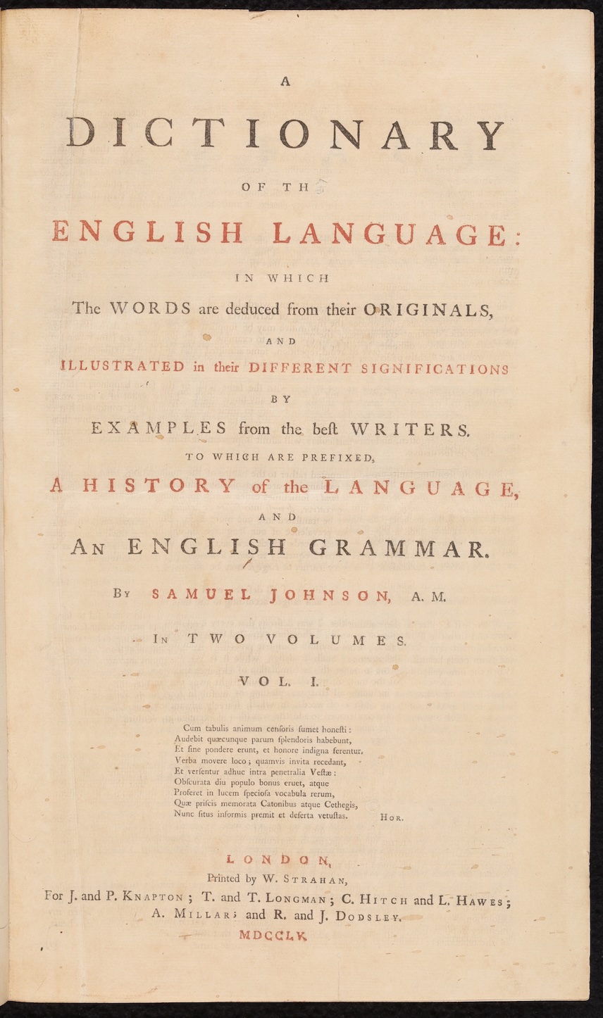 <em>A Dictionary of the English Language</em>