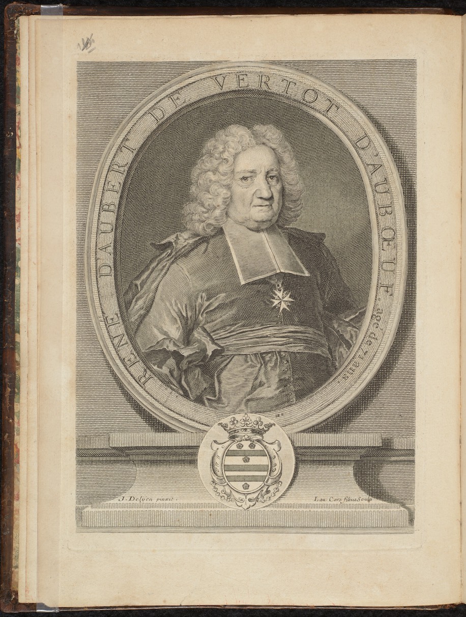 Aubert de Vertot, Réne. Histoire de chevaliers hospitaliers de S. Jean de Jerusalem. Paris: Jacques Rollin, Jacques Quillau, Jean Desaint, 1726.