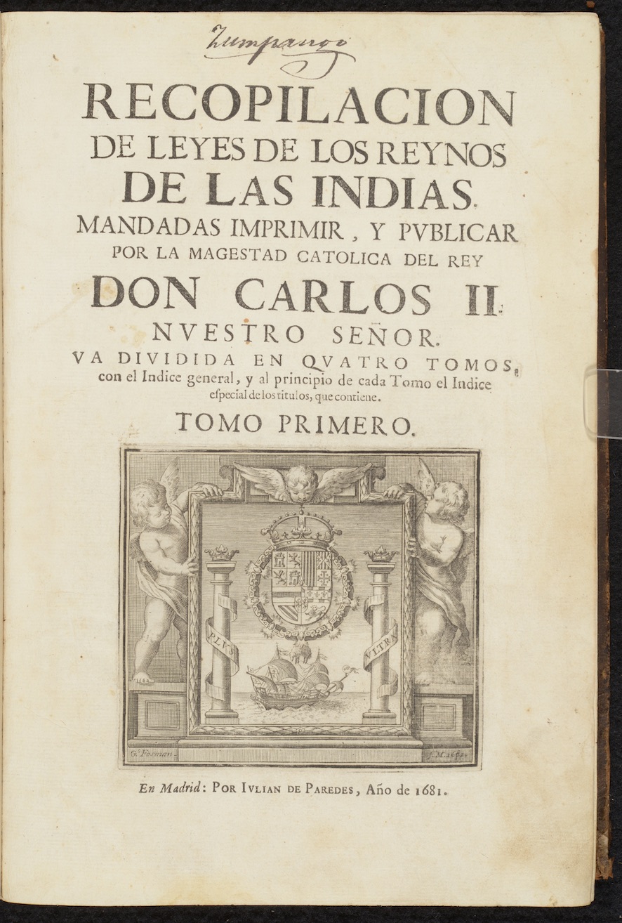 Collection of Laws of the Kingdoms of the Indies