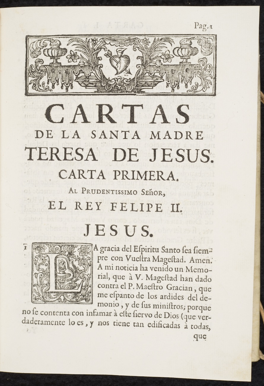 Letters of Saint Teresa of Ávila Cartas de la Santa Madre Teresa de Jesus