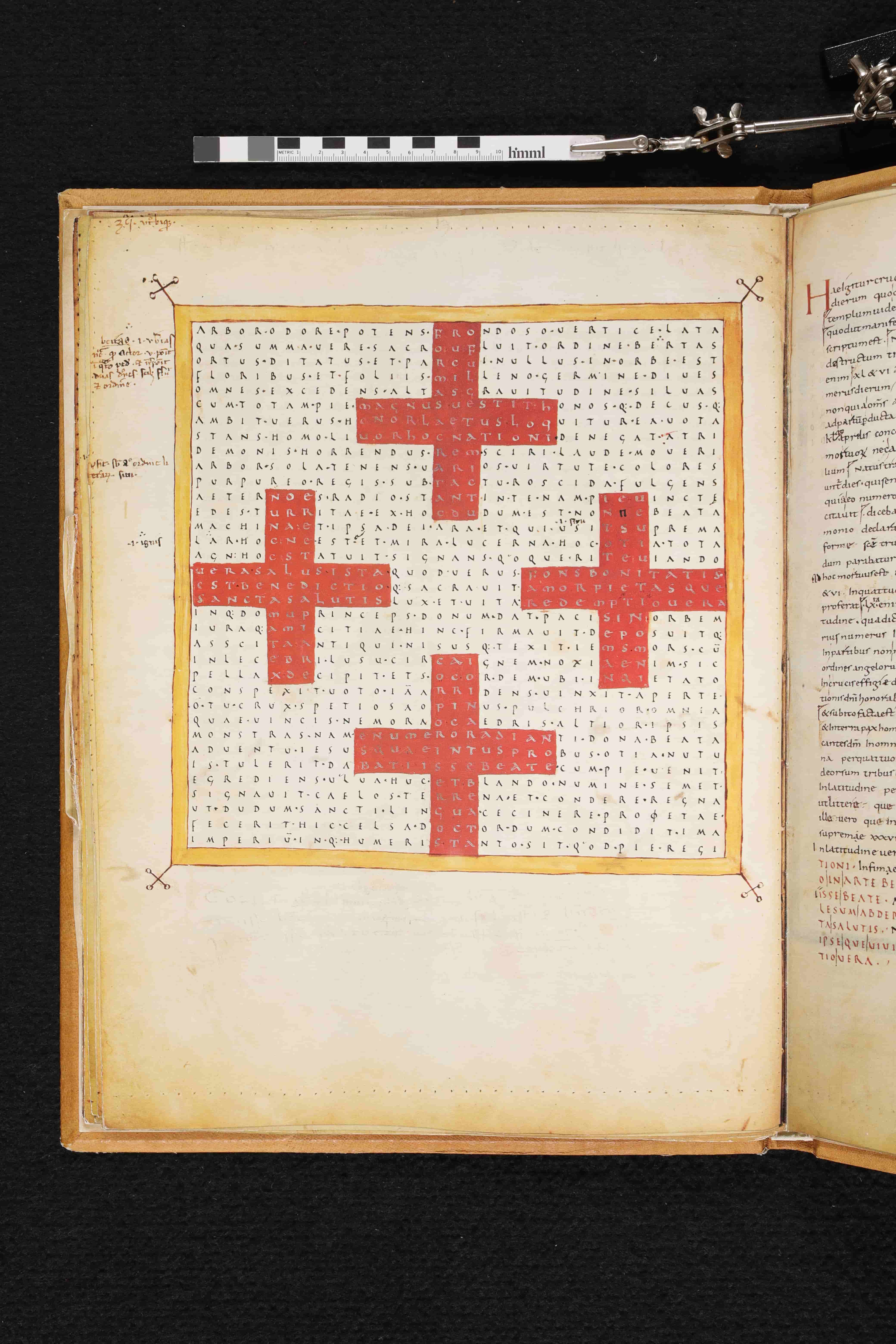 Facsimile of <em>Liber de Laudibus Sanctae Crucis.</em>