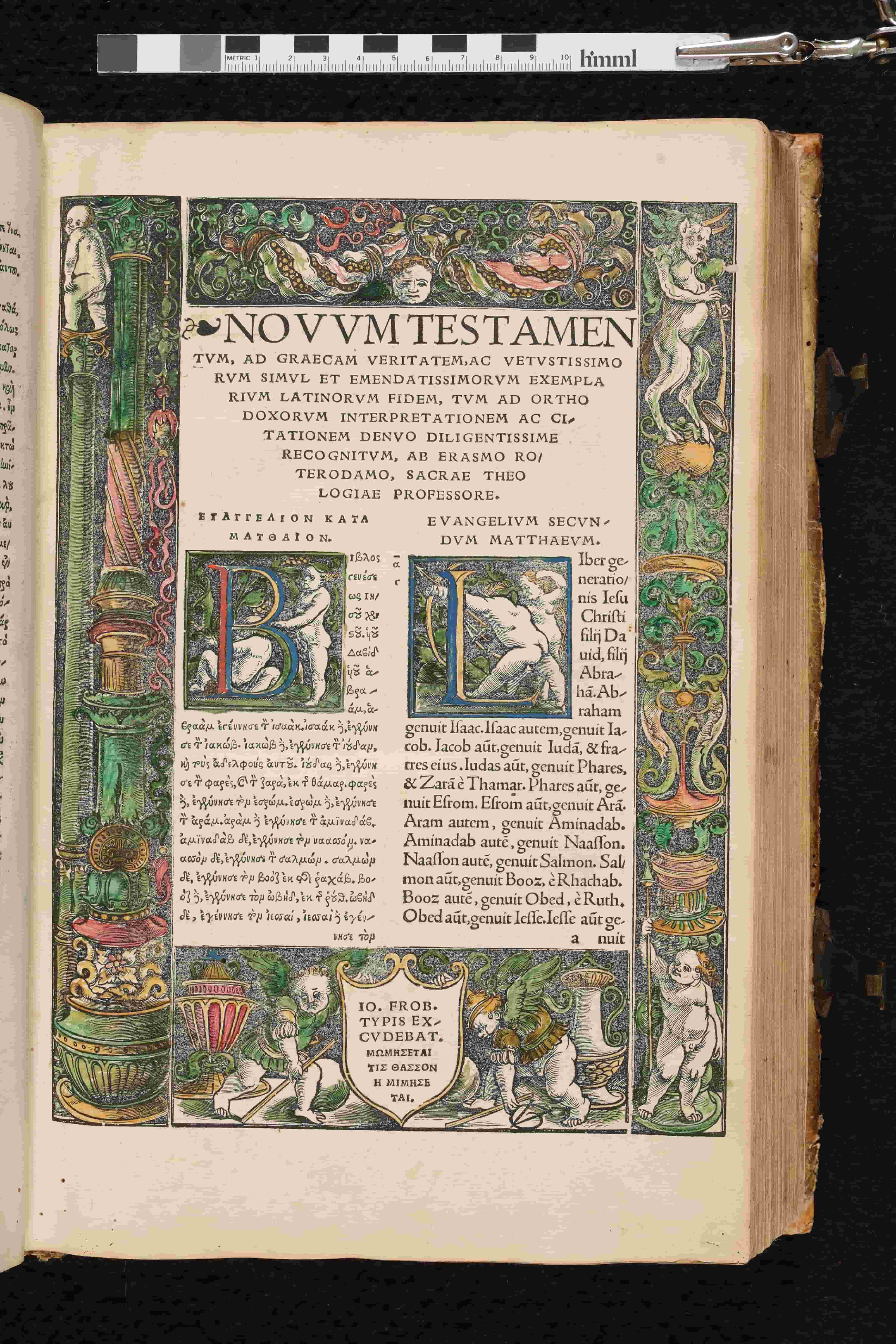 Disiderius Erasmus. <em>Nouum Testamentum omne multo quàm antehac diligentius.</em>