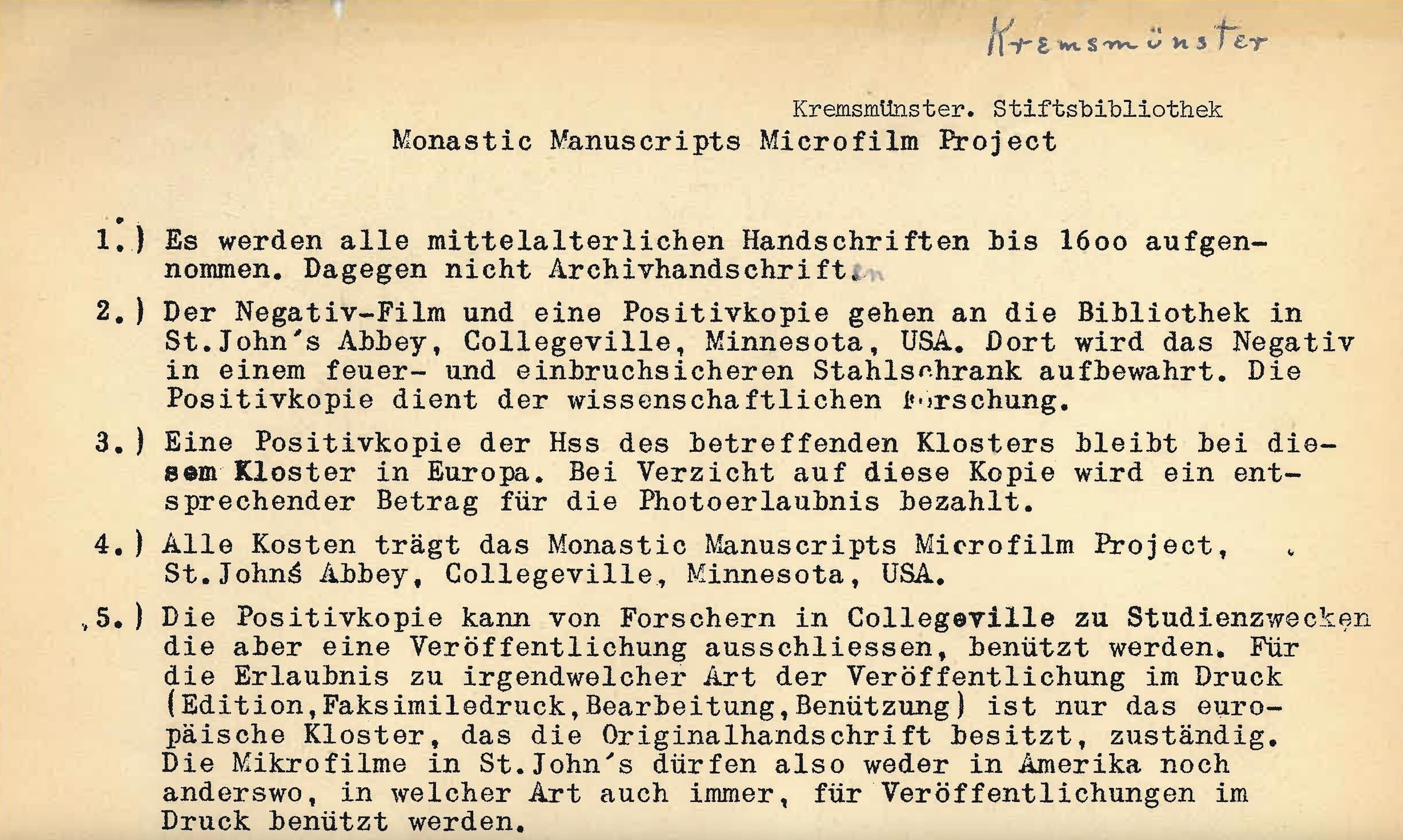 <em>HMML’s First Contracts</em>