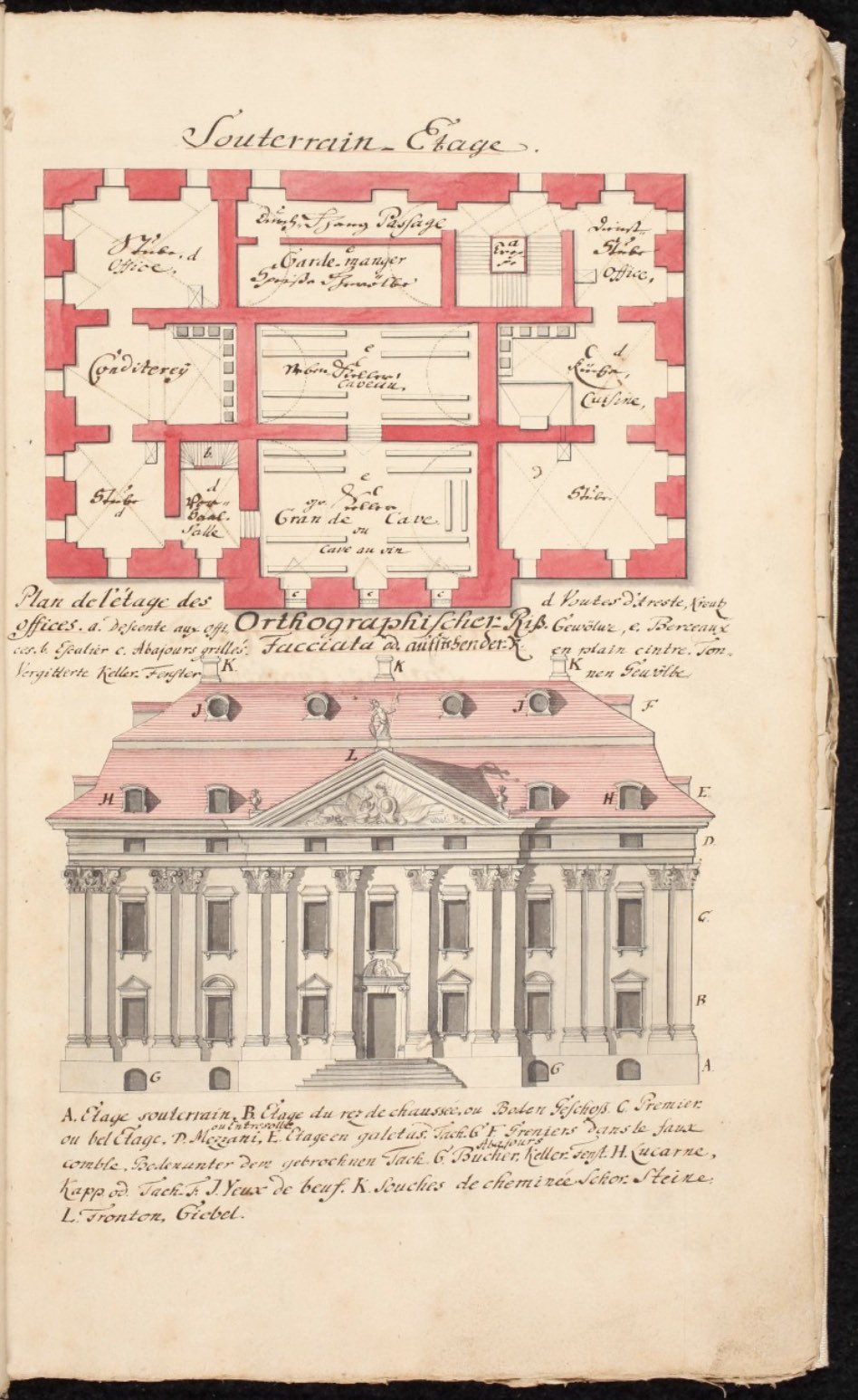 Lectures on architecture [French/German/Latin]<br>18th century