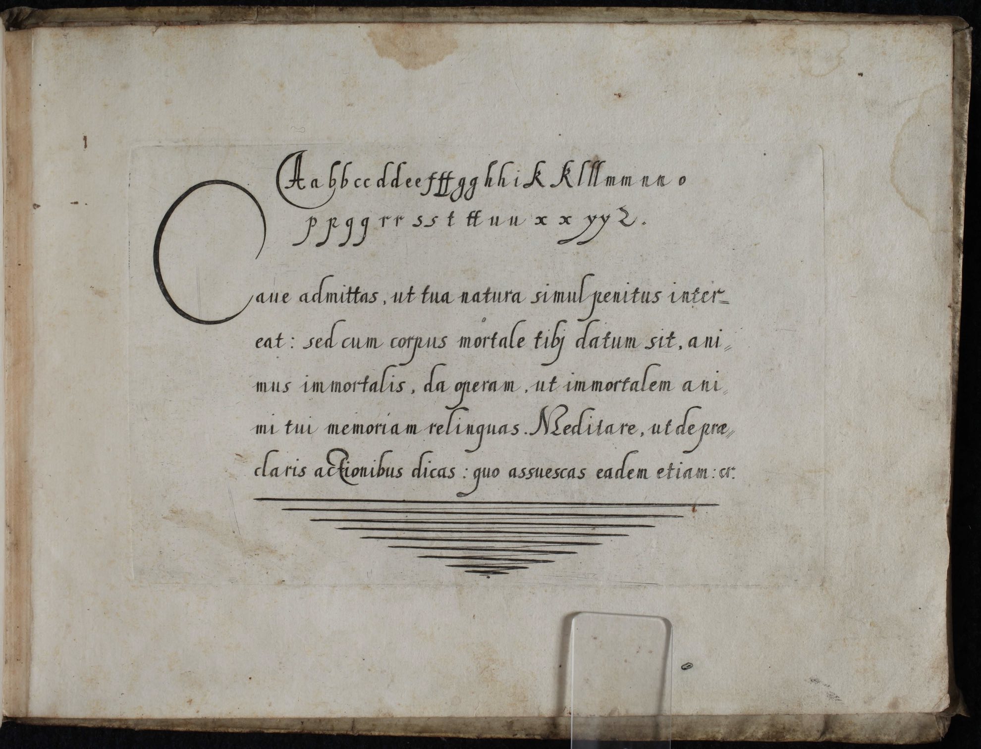Guide for calligraphy by Kaspar Rütlinger [Latin/German/French/Italian]<br>Zürich, 1605