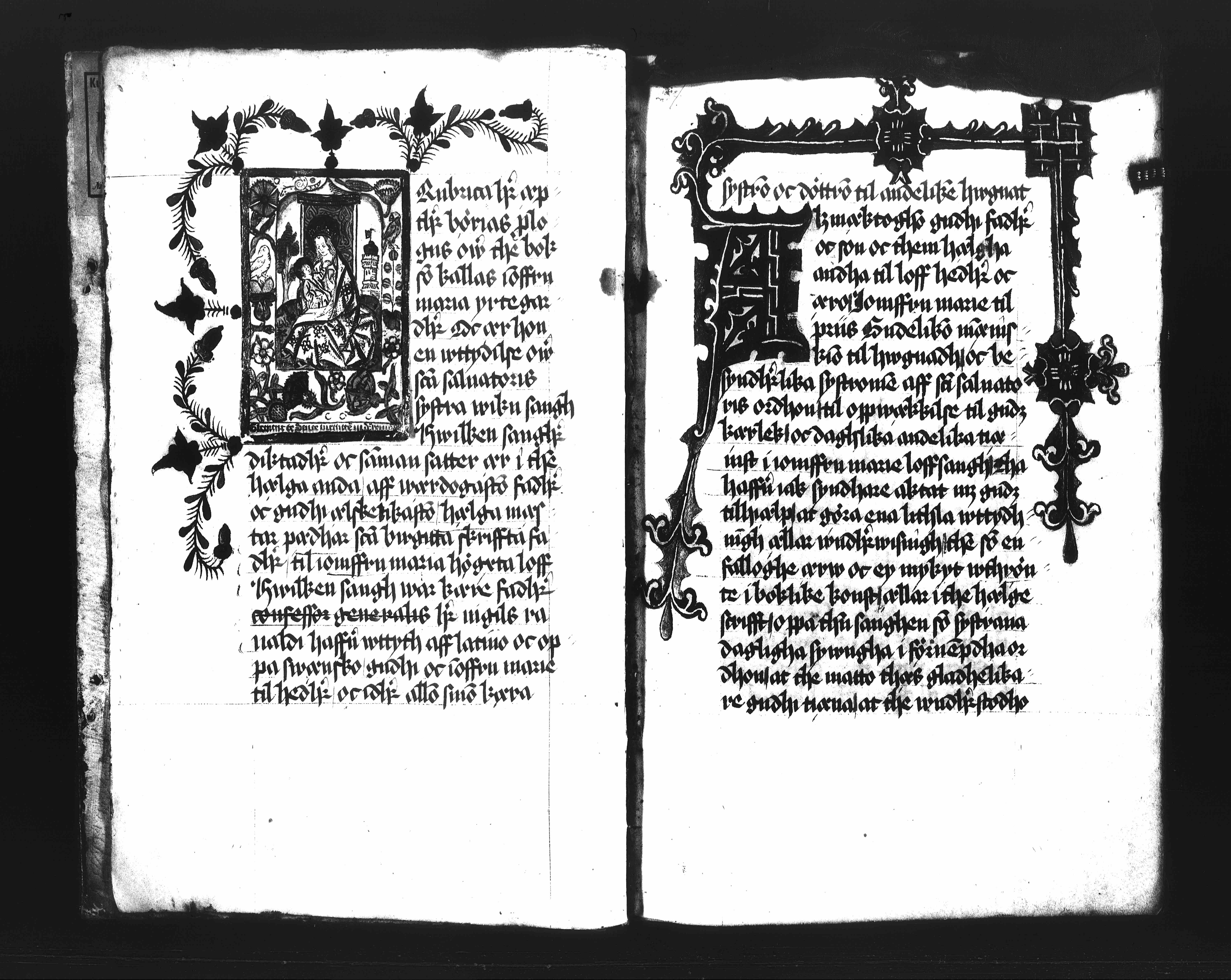 16th-c. prayer book in Swedish (<a href='https://w3id.org/vhmml/readingRoom/view/68683'>Sweden 15</a>)