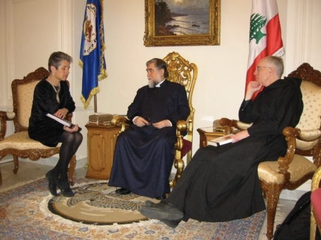 2002 Gill and Holiness Aram I and Columba in Lebanon