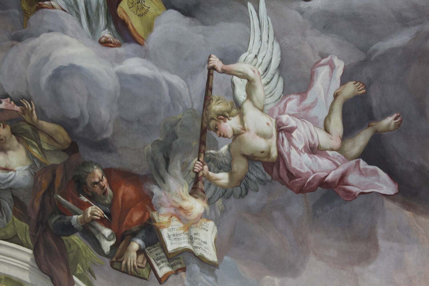 Detail of Karlskirche ceiling