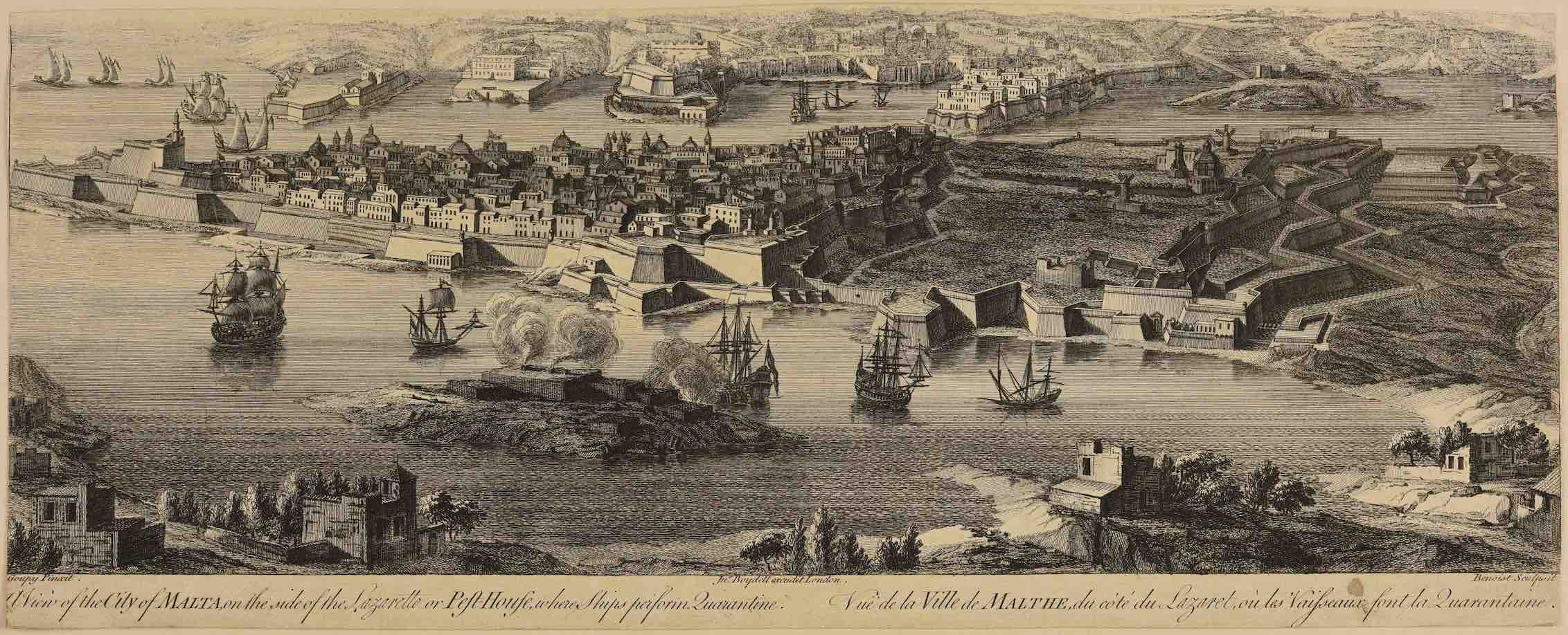 Joseph Goupy - A View of the City of Malta