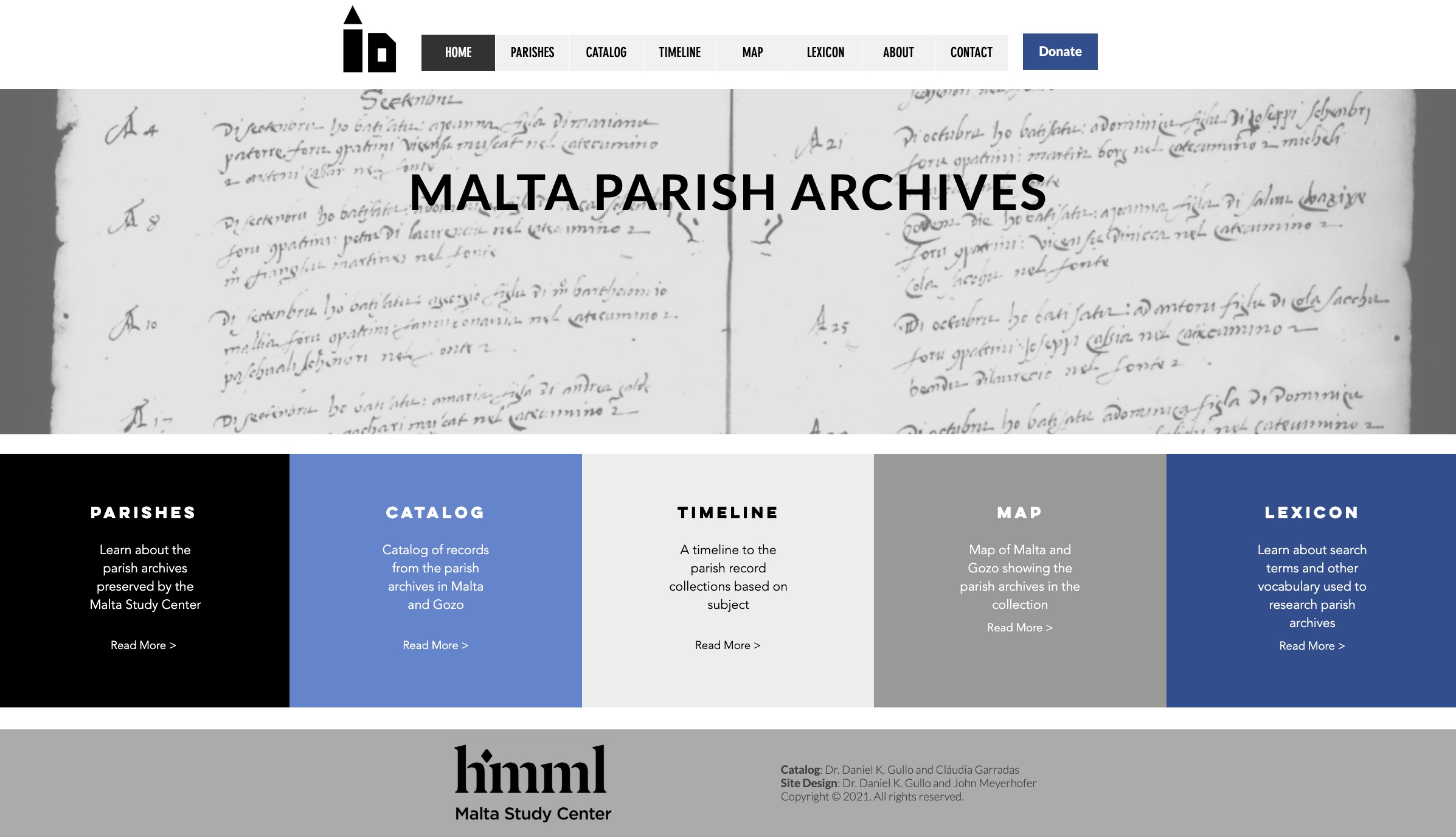Malta Parish Archives website