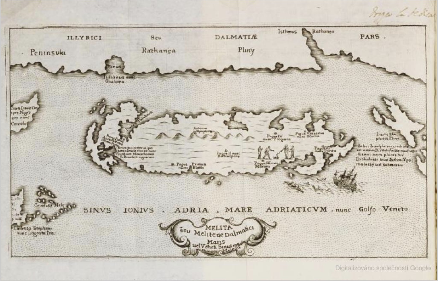 Map of Melite as the Site of Saint Paul’s Shipwreck