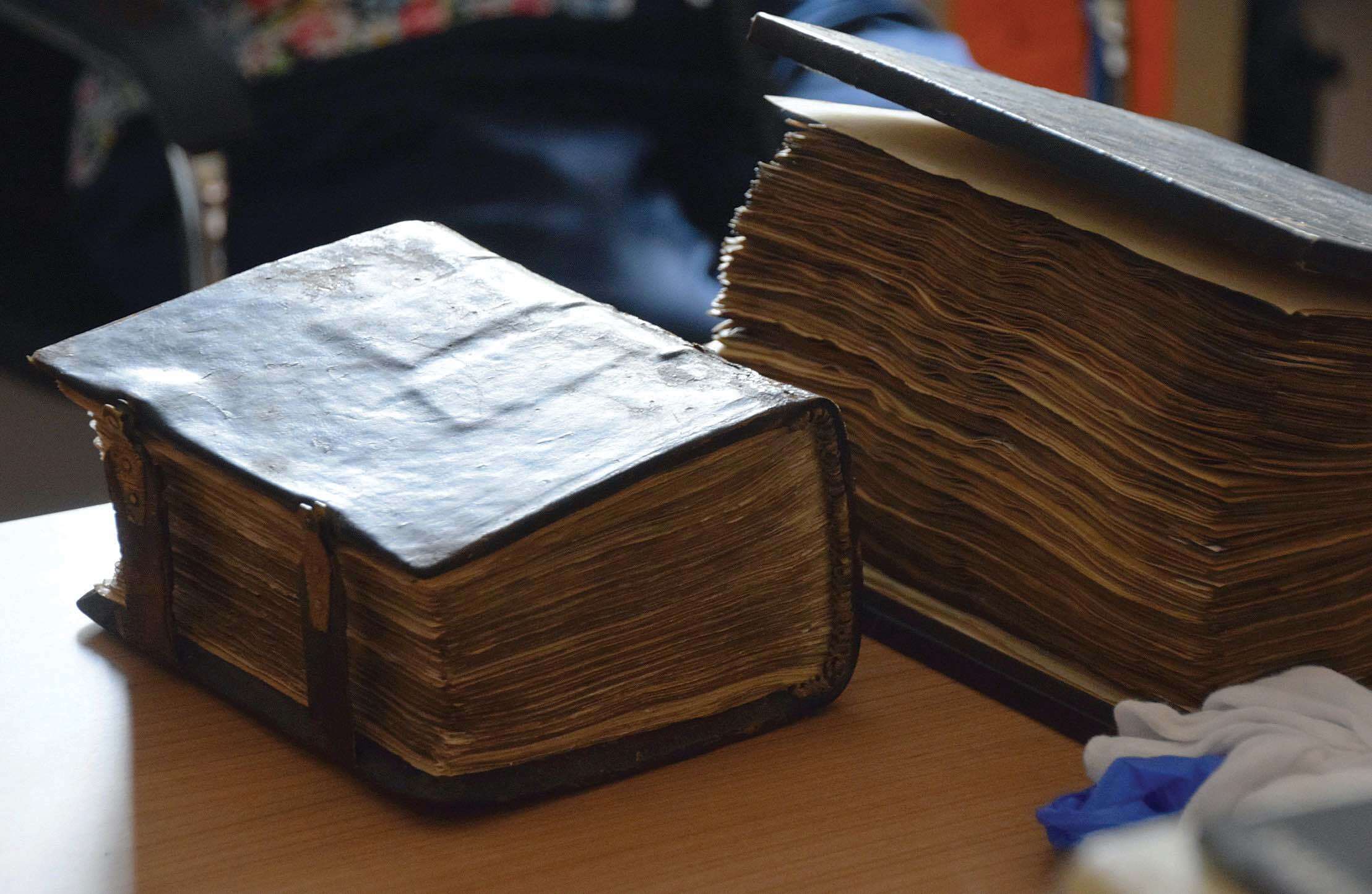 Manuscripts in Pakrac, awaiting digitization.